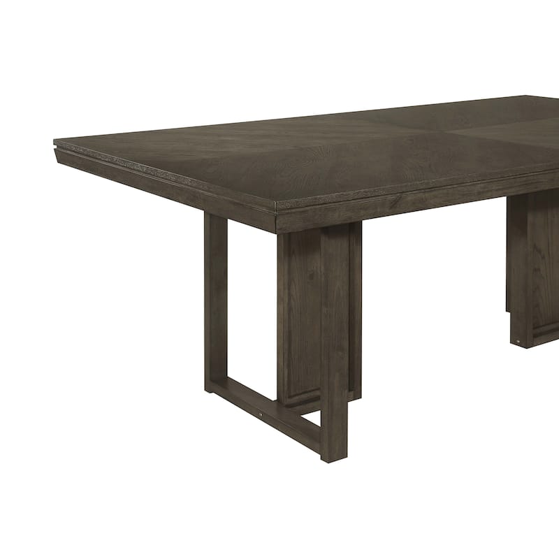 Kelly Rectangular 87-inch Wood Dining Table Dark Grey