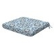 preview thumbnail 18 of 17, Textured Universal Seat Cushion (2-Pack) - 18" wide x 17.5" deep x 2.5" thick Beryl Pacific Blue