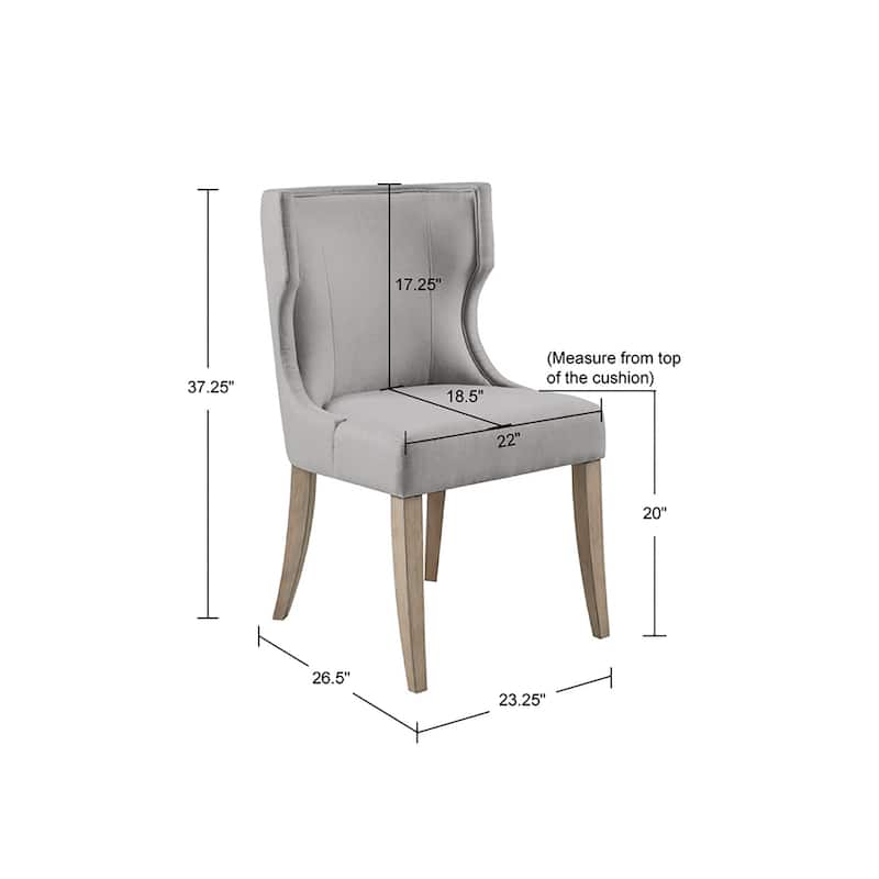 Madison Park Fillmore Upholstered Wingback Dining Chair