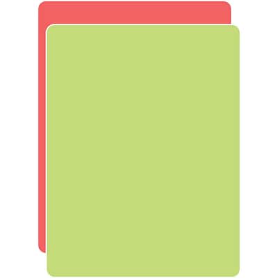 Coral & Lime 2 Pack Thick Flexible Plastic Cutting Mats Made in the USA BPA & PVC Free Plastic Mat Measures 11.5" x 7.5"