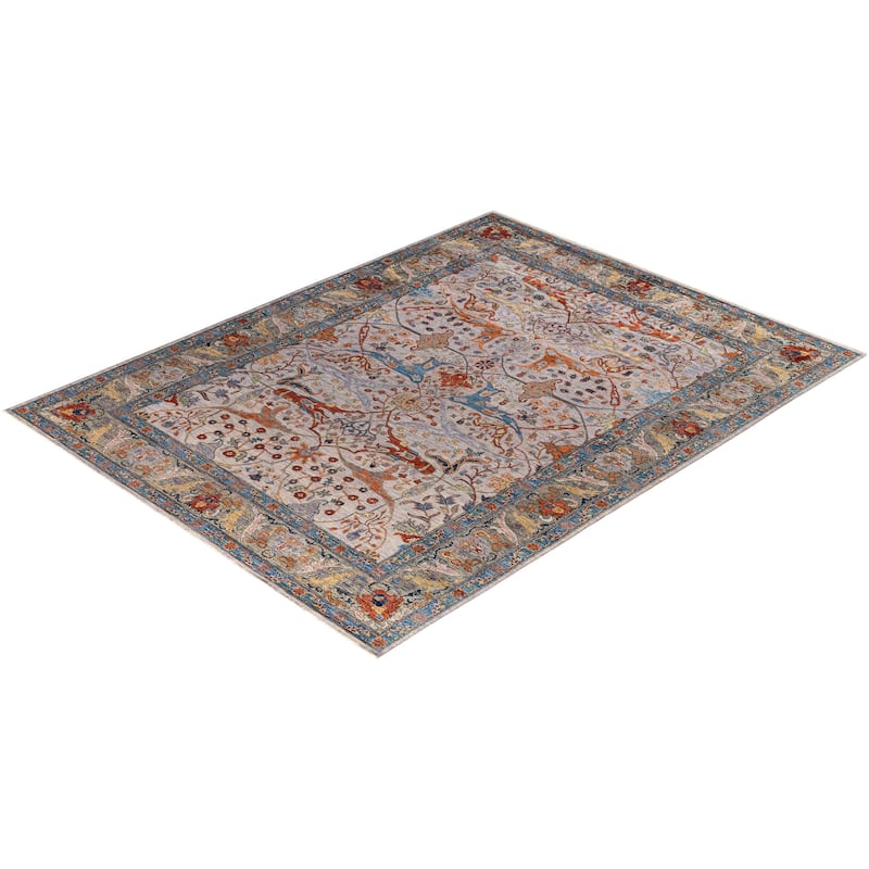 Serapi One-of-a-Kind Hand-Knotted Area Rug - Purple - 9' 1" x 11' 9"