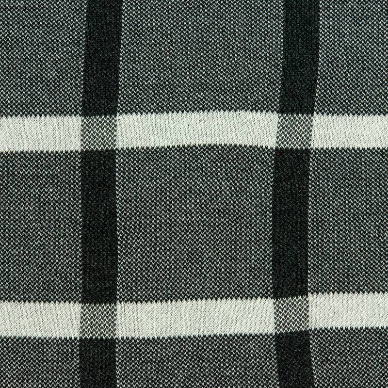 20” Iron Gray and Black Transitional Striped Knitted Square Throw Pillow