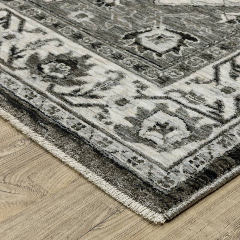 Style Haven Cadiz Center Medallion Fringe-Edge Area Rug