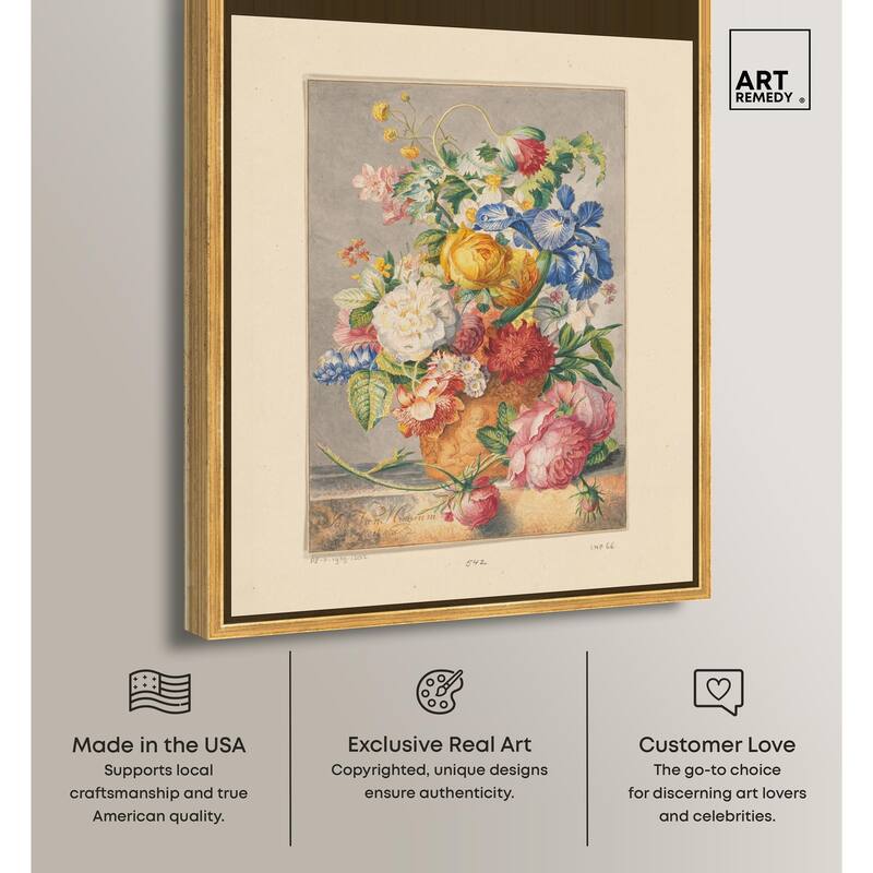 Bloemenstilleven 1777 Canvas by Art Remedy