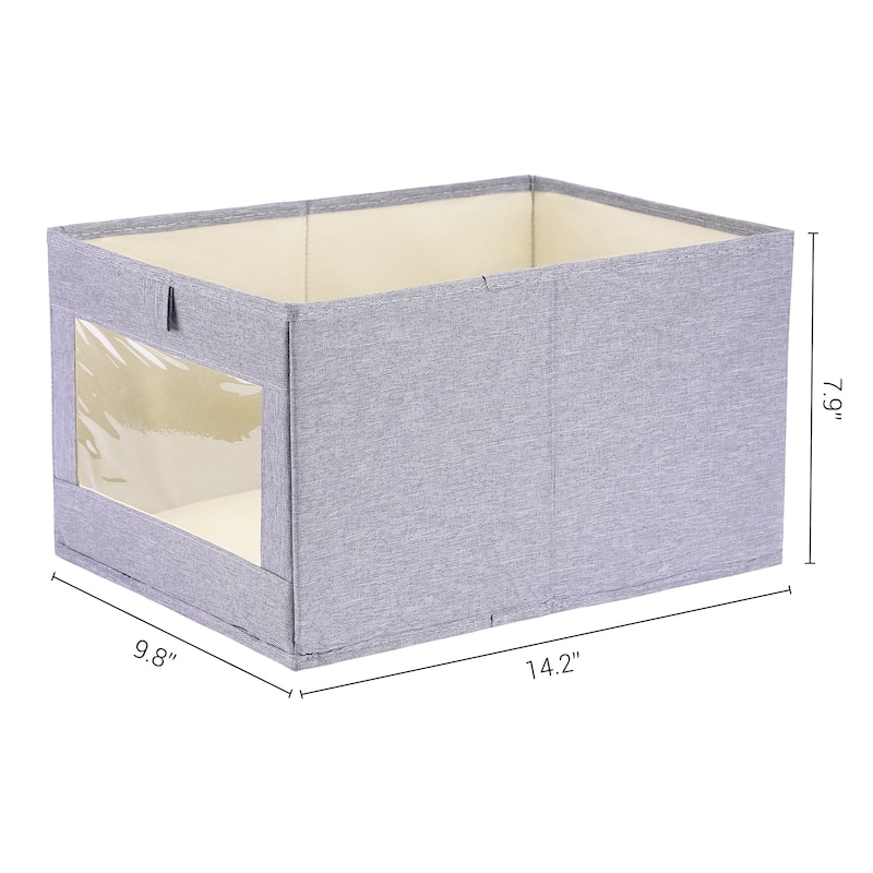 Storage Cube, Fabric Storage Bin for Shelves Closet, 1 Pack Collapsible Storage Basket for Organizing Clothes Blankets Books