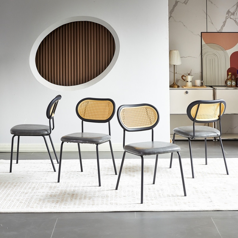 Leather cane 2025 chair