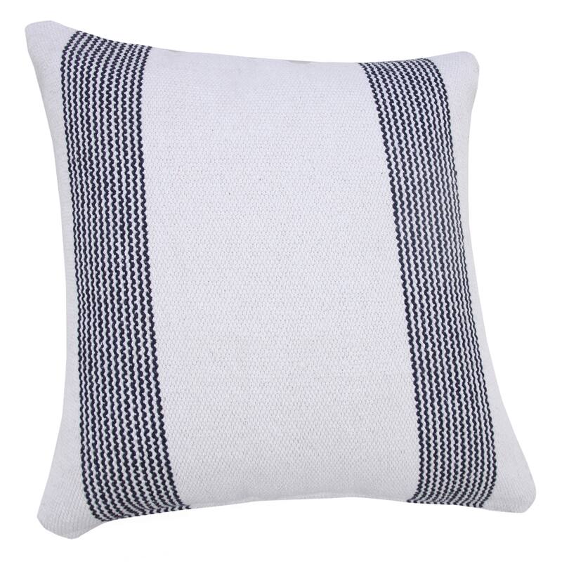 Sevita Balanced Border Pinstripe Throw Pillow