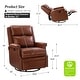 preview thumbnail 77 of 88, Echidna 29.6" Transitional Genuine Leather Swivel Rocker Nursery Chair with Nailhead Trim by HULALA HOME