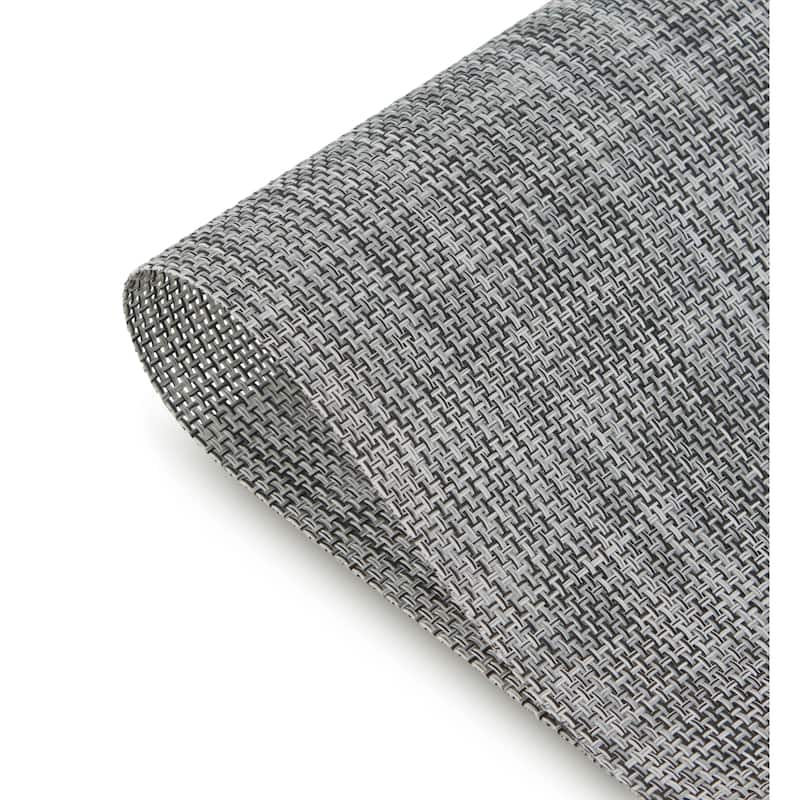 Dainty Home Bristol Woven Vinyl Reversible Rectangle Placemat Set Of 6 - 12" x 18"