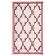 preview thumbnail 158 of 192, SAFAVIEH Amherst Norma Modern Rug 3' x 5' - Ivory/Red - Rectangle