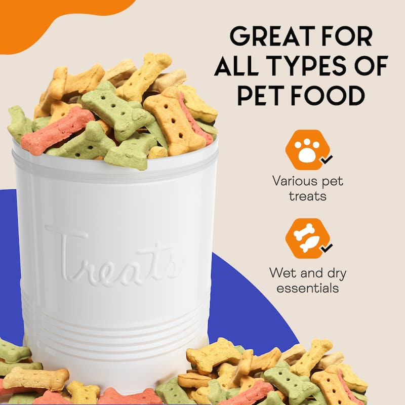 Amici Home Retro Treats Storage Canister With Lid for Pet Food