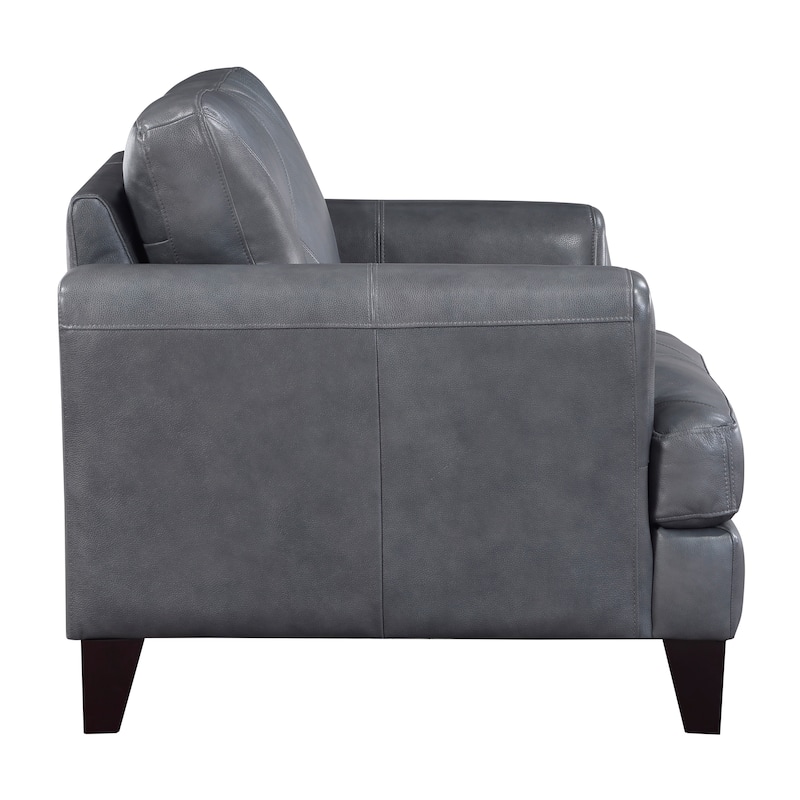 Howe Leather Living Room Chair - 44.5" x 38" x 35.5"