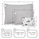 preview thumbnail 5 of 4, Sweet Jojo Designs Construction Truck Boy Mini Pillow with Pillowcase 12x8 in Grey Blue Green Transportation Zone Vehicles Crane