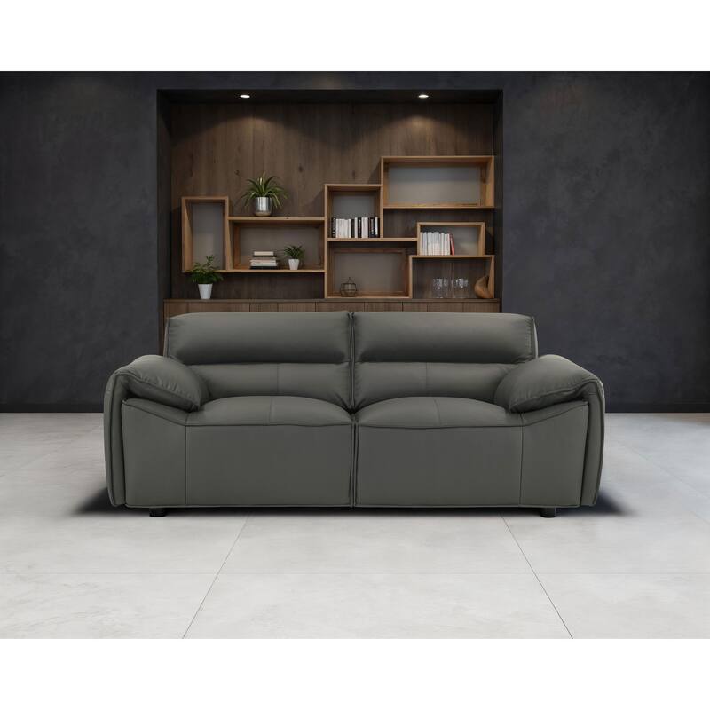 Buxton Top Grain Leather Upholstered Loveseat - 73.5" x 37.5" x 29.5"