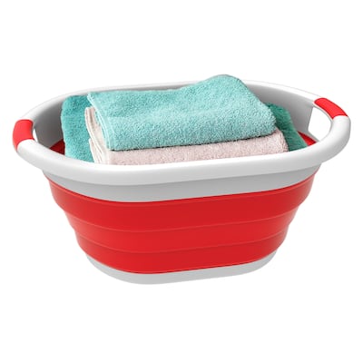 Collapsible Basket - Space-Saving Multipurpose Pop-up Handbasket by Lavish Home - 24.25 x 17.5 x 11