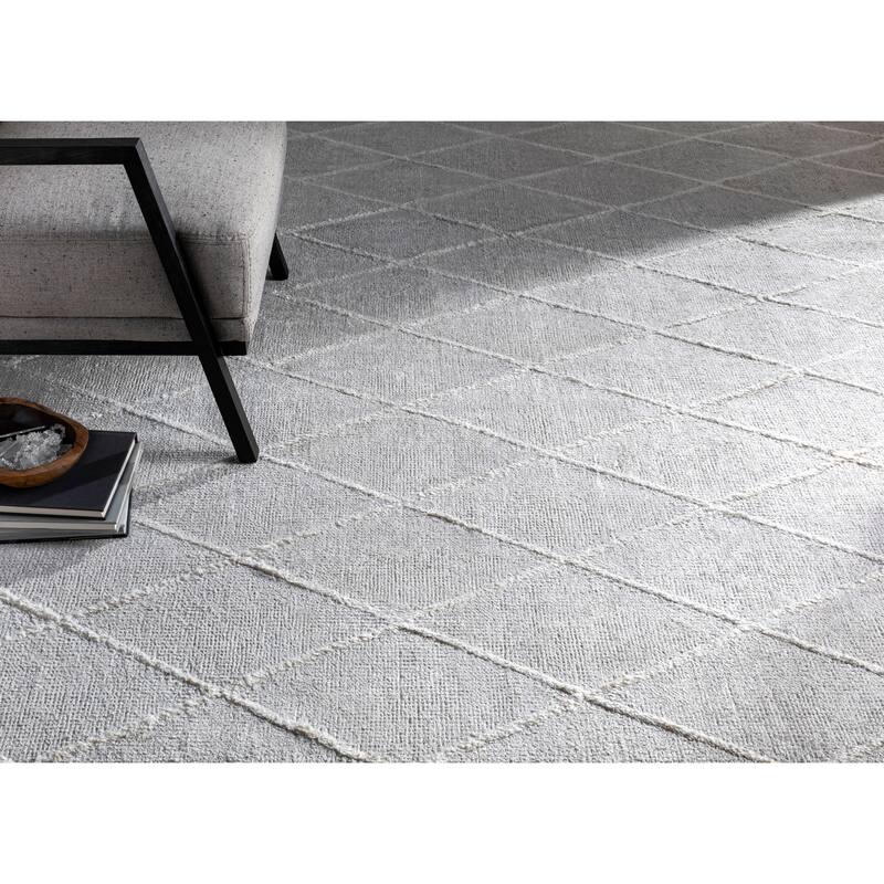 Silver Orchid Rogers Hand-Knotted Viscose Area Rug