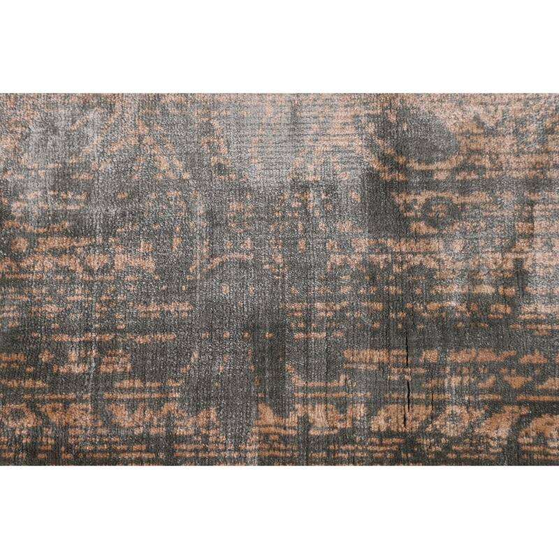 Abstract Modern Area Rug Handmade Contemporary Wool Carpet - 9'0" X 11'9"