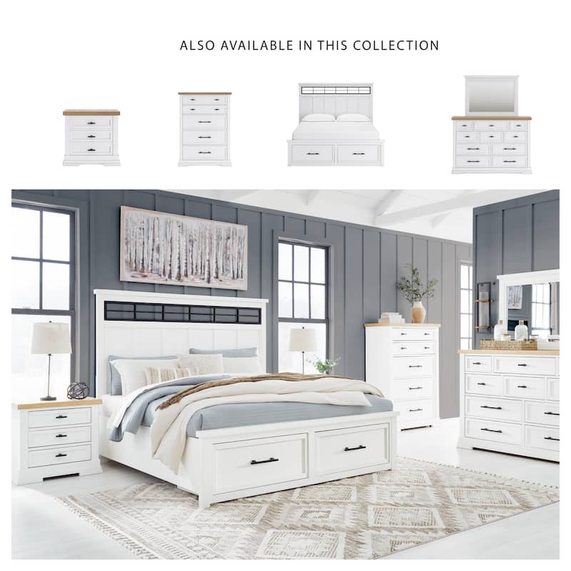 Signature Design by Ashley Ashbryn White/Natural Nightstand