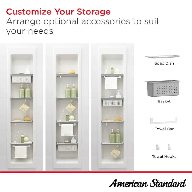 American Standard 2951SWT.32 Aspirations 60" W x 32" D x 84" H