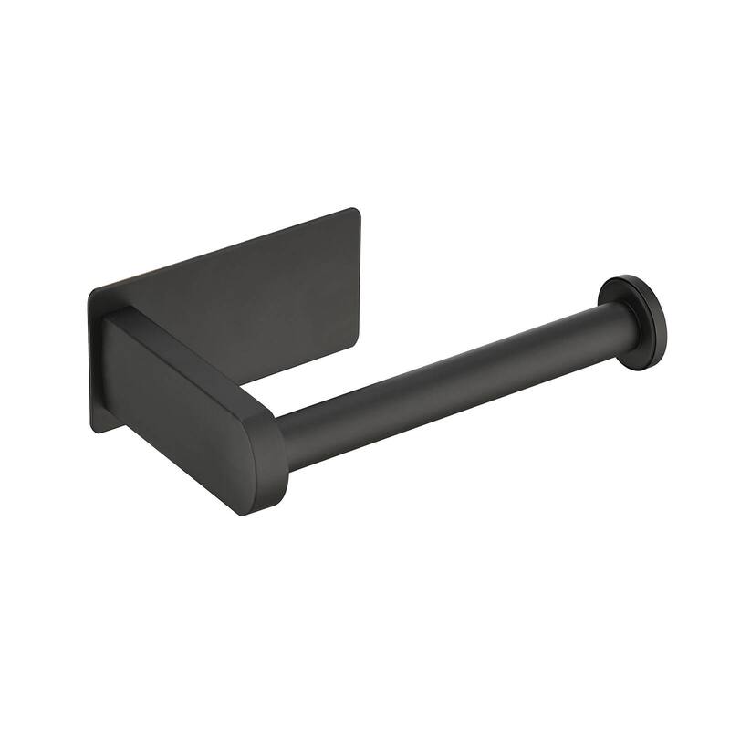 Dornberg Self-Adhesive Wall-Mounted Toilet Paper Holder - Matte Black
