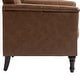 preview thumbnail 50 of 72, Tufted Accent Chair Vegan Leather Armchair for Living Room