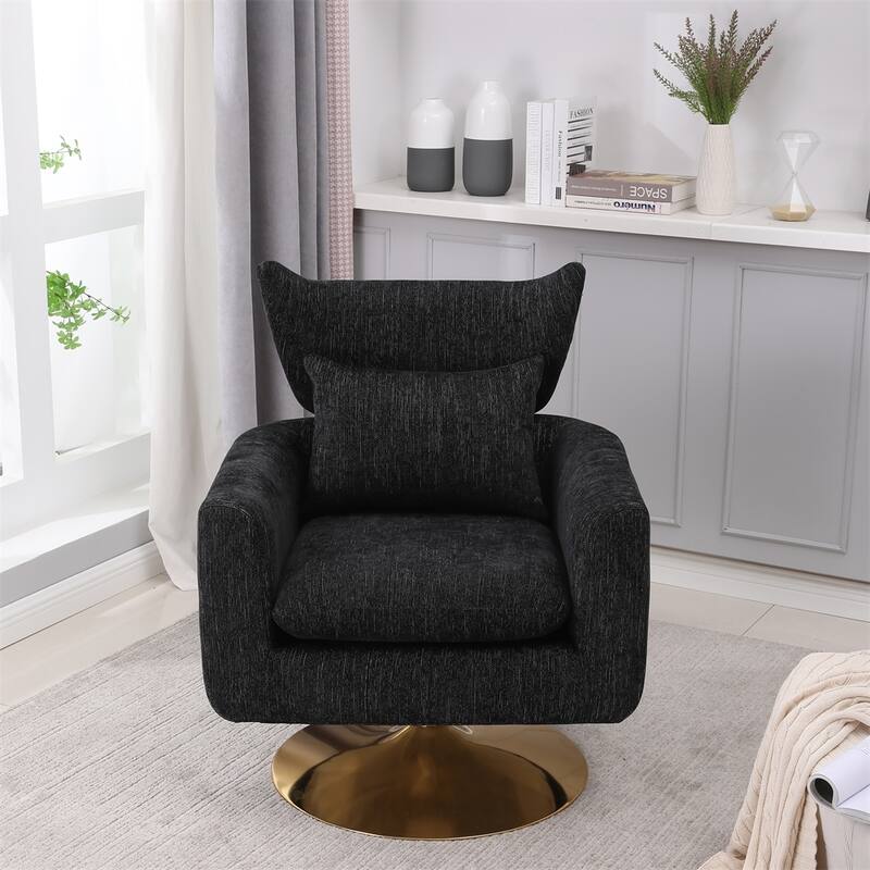 Classic Mid-Century 360-degree Swivel Accent Chair