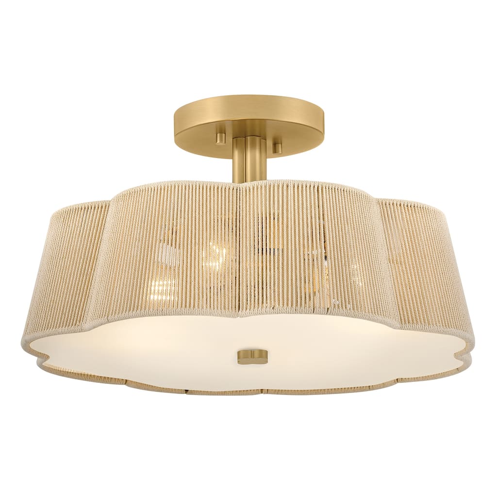 Hinkley Lighting 48583 Sasha 4 Light 18" Wide Semi-Flush Drum Ceiling