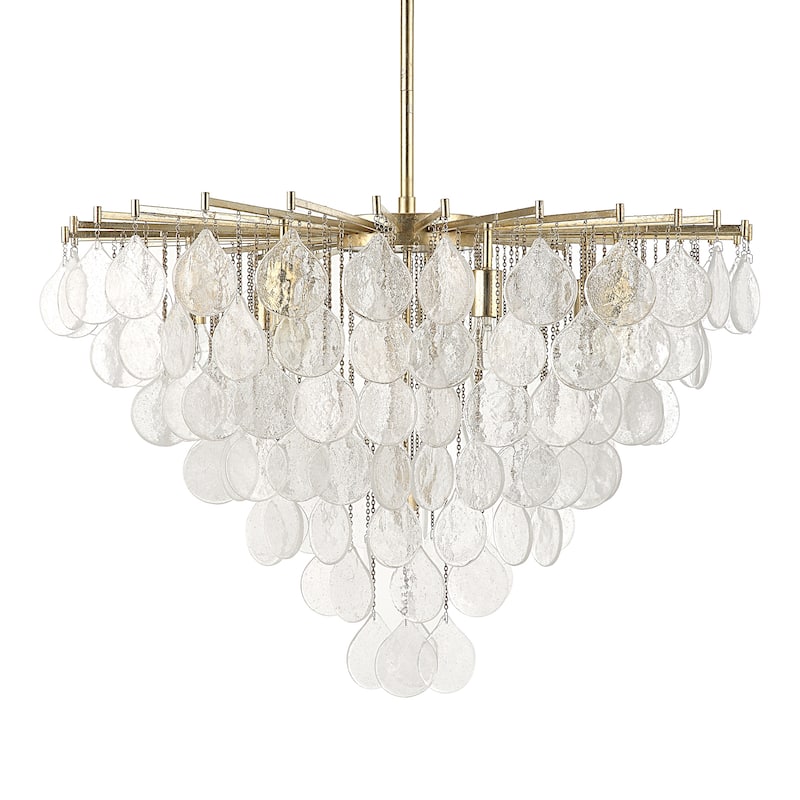 Uttermost Goccia 8 Light Tear Drop Glass Pendant - 27 H X 38 dia. (in)