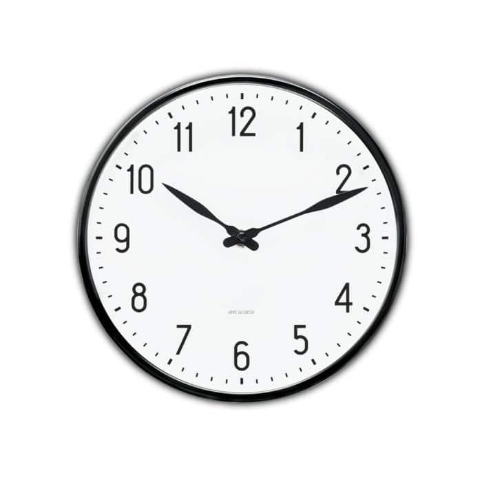 Arne Jacobsen Station Wall Clock - Ø: 8.3"
