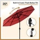 preview thumbnail 12 of 21, COSIEST Outdoor 10ft 3 Tiers Market Patio Umbrella with Solar LED lights