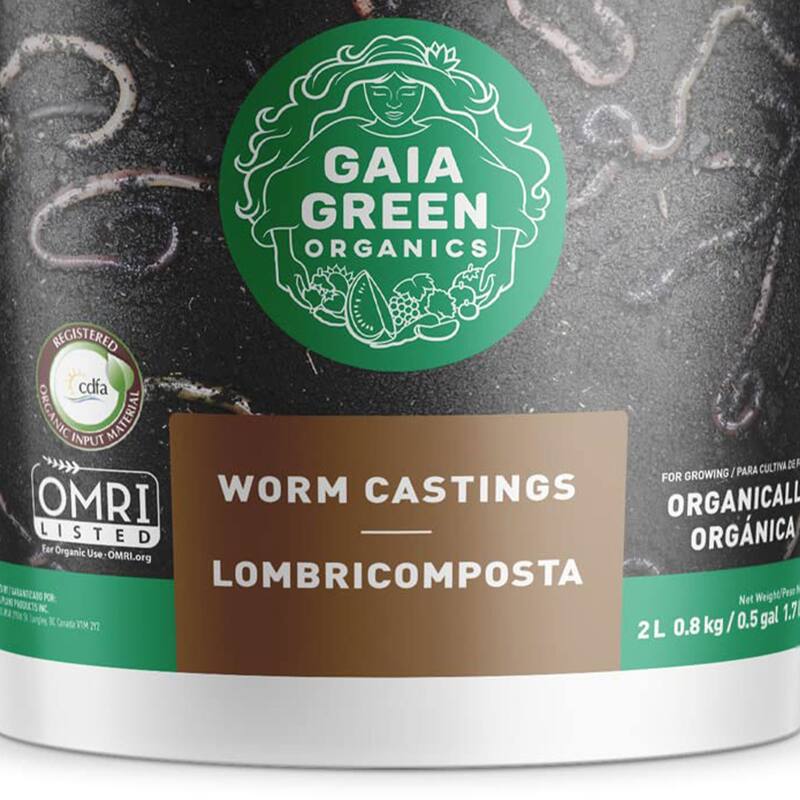 GAIA GREEN 2 Liters All Purpose Worm Castings Powder for Improved Soil Quality - 1.76