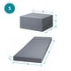 preview thumbnail 8 of 8, Sleeplanner 4-inch Grey Tri-fold Memory Foam Topper, Single size