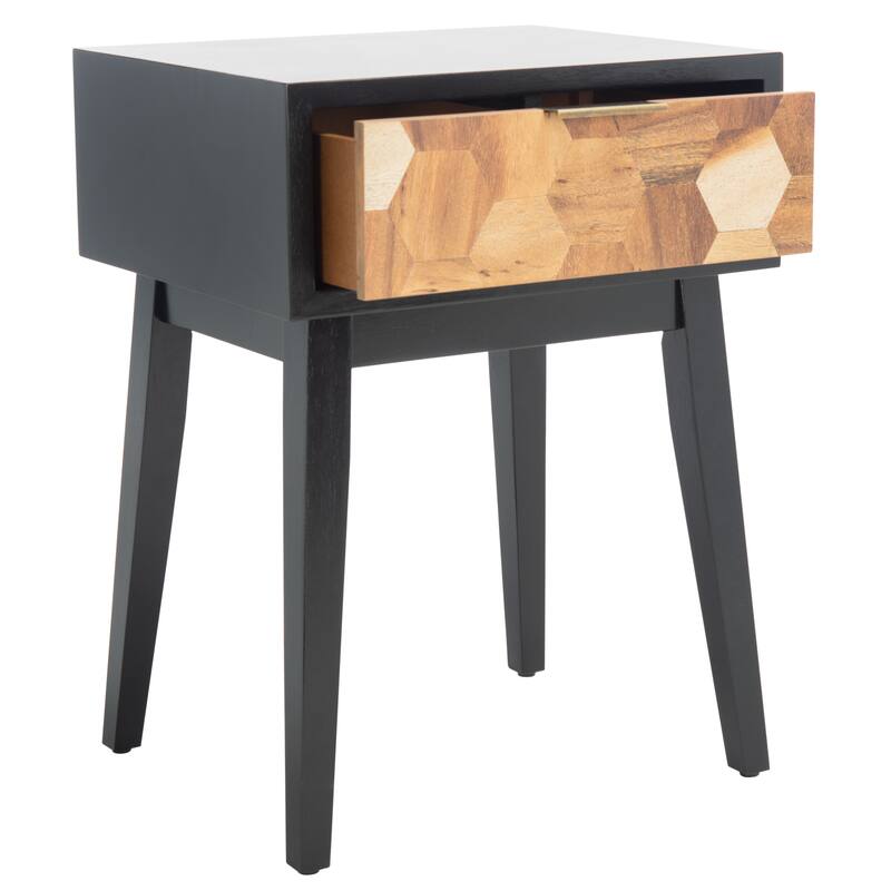 SAFAVIEH Khulud 1-Drawer Nightstand Accent Table - 18" W x 15" L x 24" H