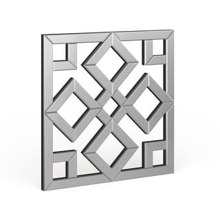 Allan Andrews Moira Decorative Accent Lattice Square Wall Mirror - Mirrored - 20" H x 20" W x 1" D