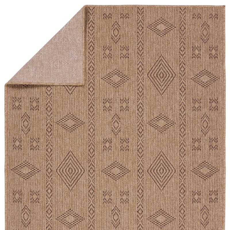 Sahel Indoor/Outdoor Tribal Brown Area Rug