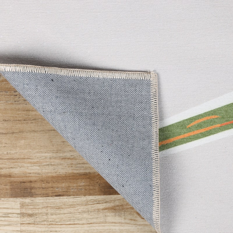 Superior All Star Washable Kids Playroom Nursery Non-Slip Area Rug