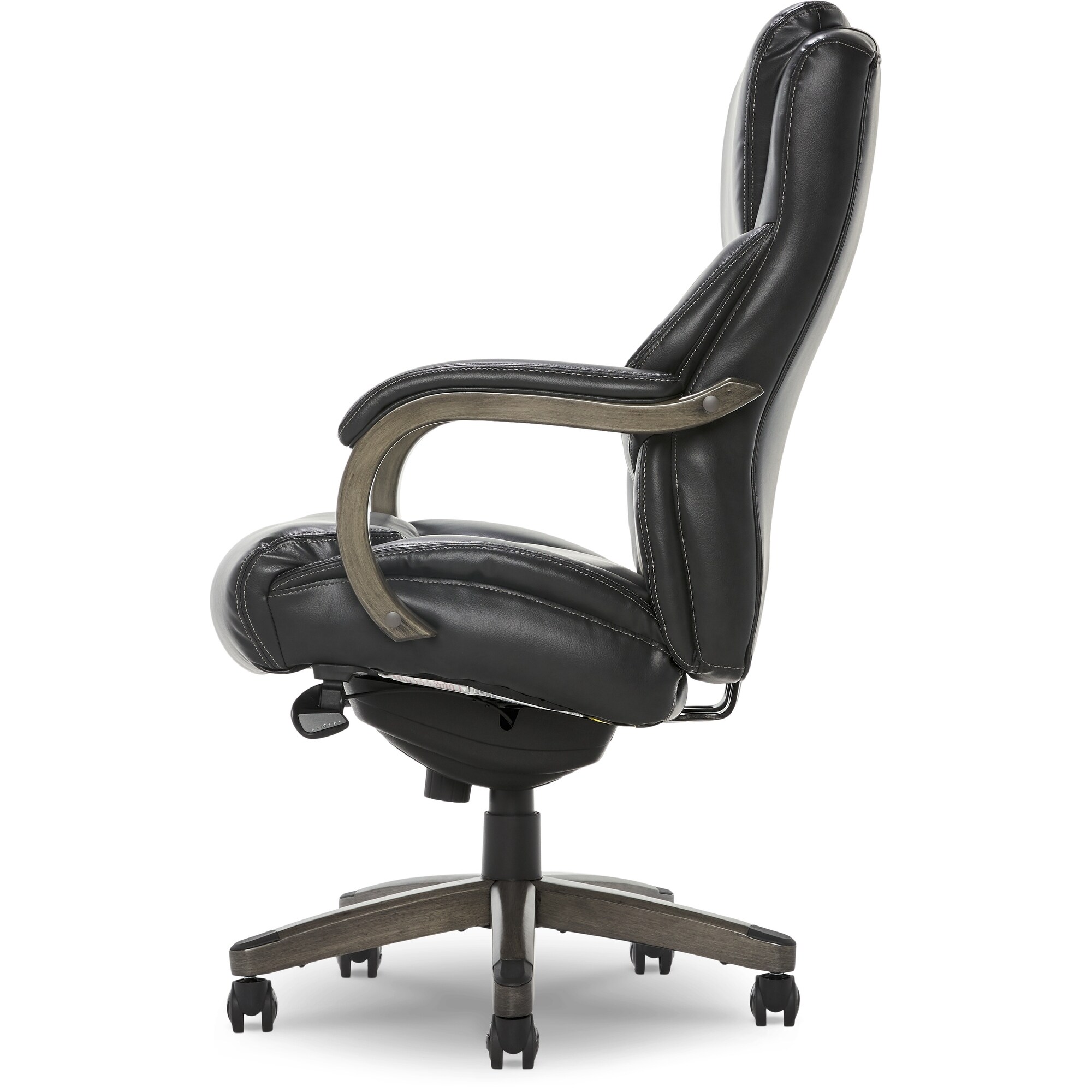 La Z Boy Delano Big Tall Executive Office Chair Mahogany Wood
