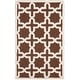 preview thumbnail 94 of 183, SAFAVIEH Handmade Cambridge Trudie Geometric Wool Rug 3' x 5' - Dark Brown/Ivory - Rectangle