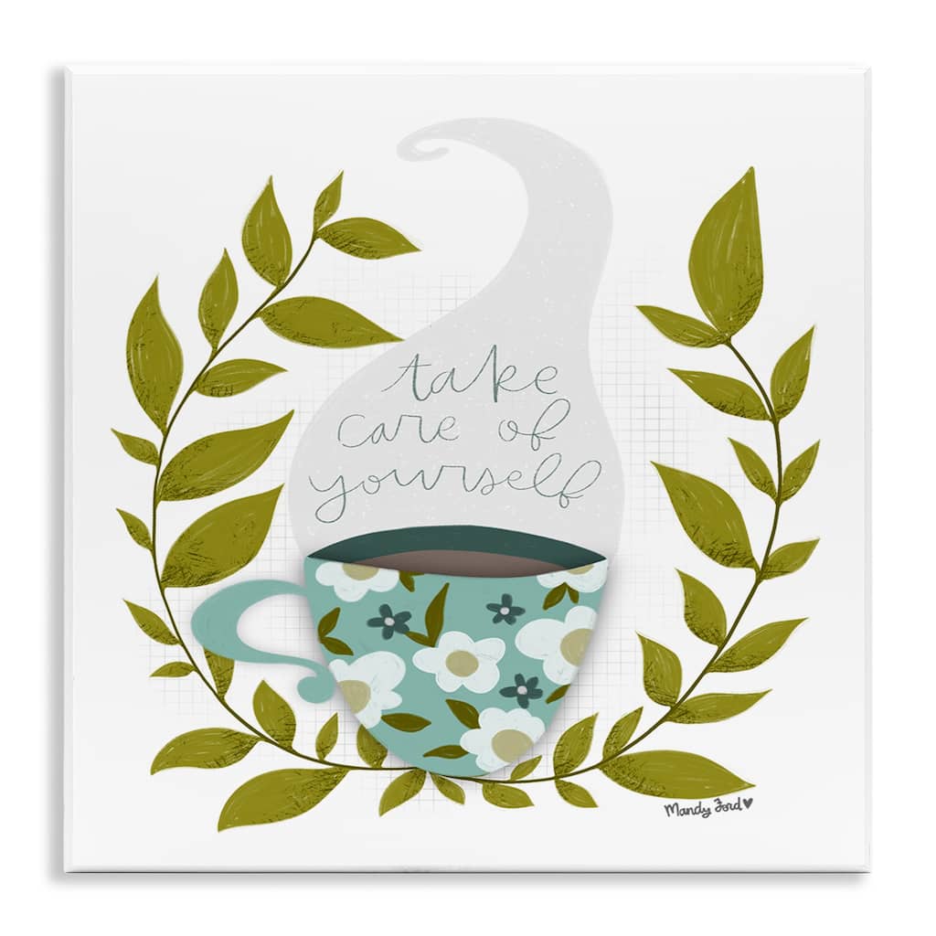 Stupell Take Care with Relaxing Coffee Wall Plaque Art Design By Mandy Ford Art + Illustration