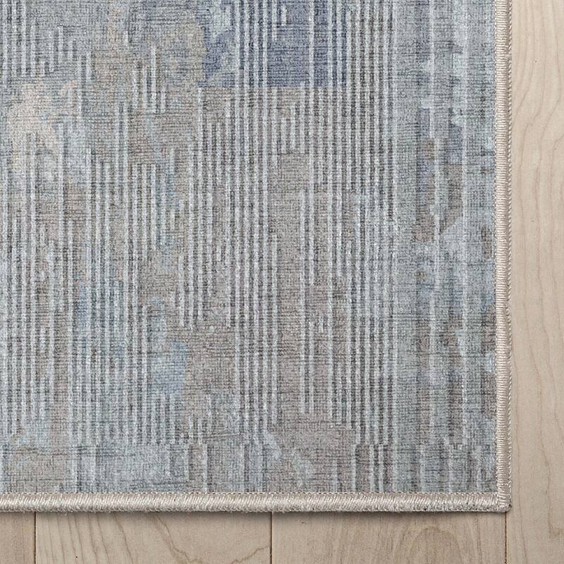 Well Woven Abstract Acropolis Modern Geometric Lines Flat-Weave Machine Washable Area Rug