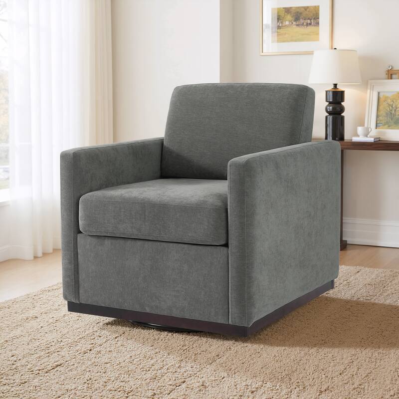 Modern Upholstered Swivel Accent Arm Chair