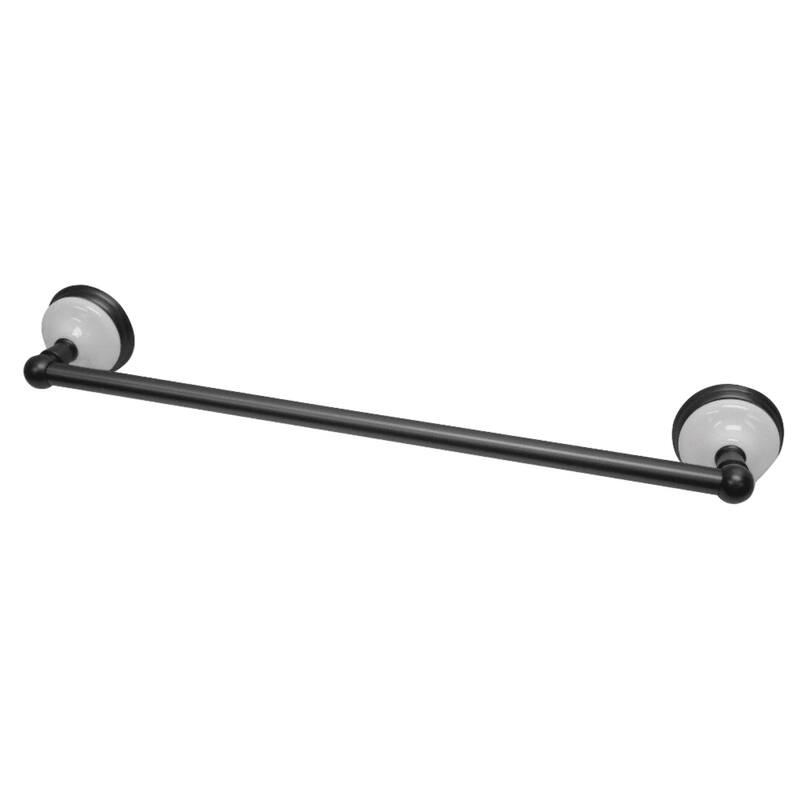 Victorian 18-Inch Towel Bar - Matte Black