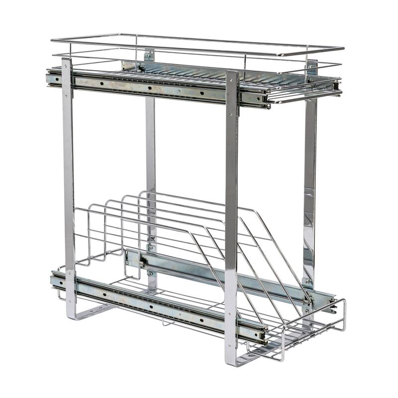 Household Essentials Chrome-Plated Steel Storage Organizer