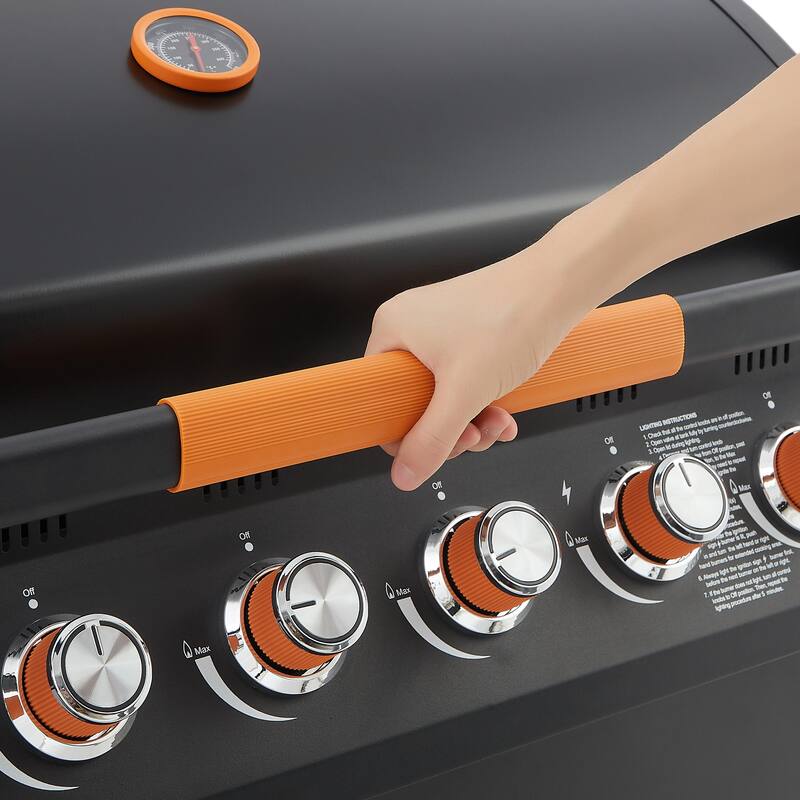 GDF Studio - Ironcrest Pro Outdoor Propane Gas Grill with Side Burner