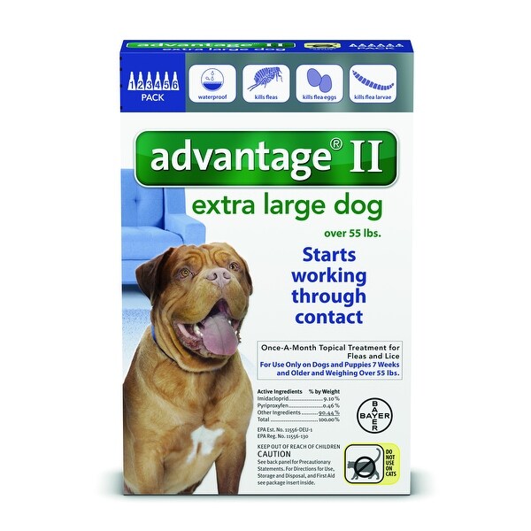Advantage II for Dogs over 55 Lbs. 6 Pack
