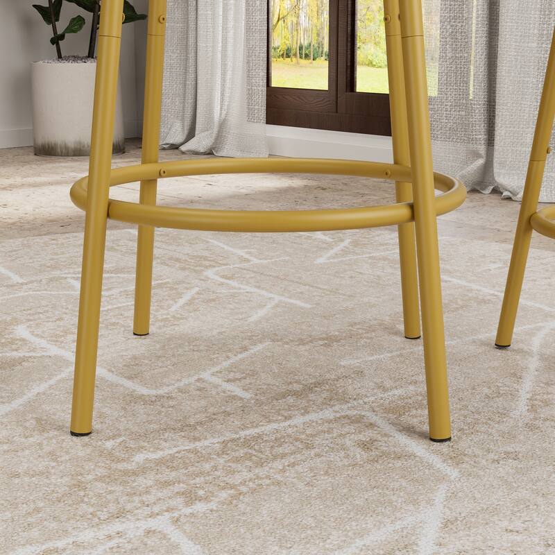 3-Piece Bar Table Set with 2 Bar Stools - Modern Pub Table