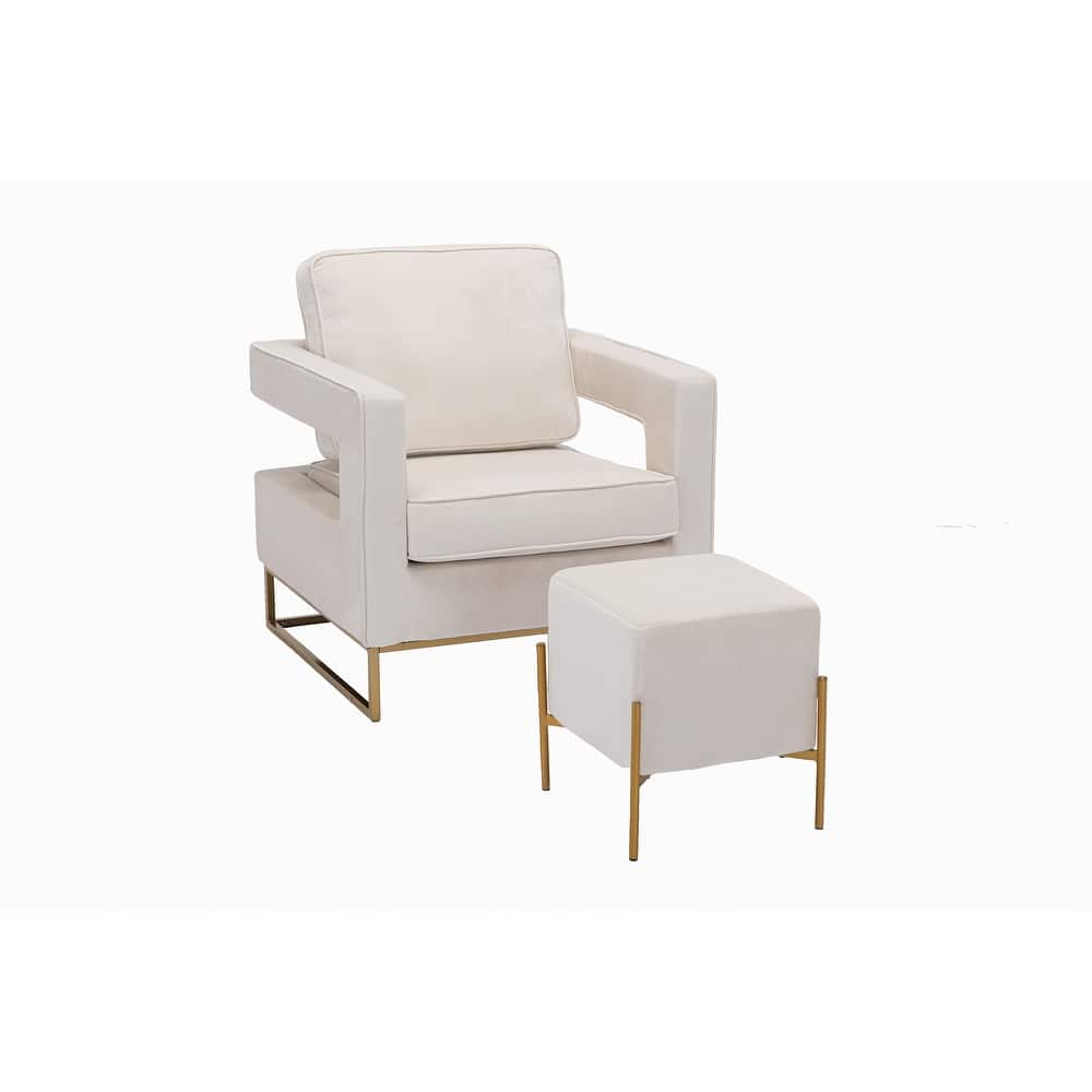 Carolina Living Larenta Upholstered Chair and Footrest