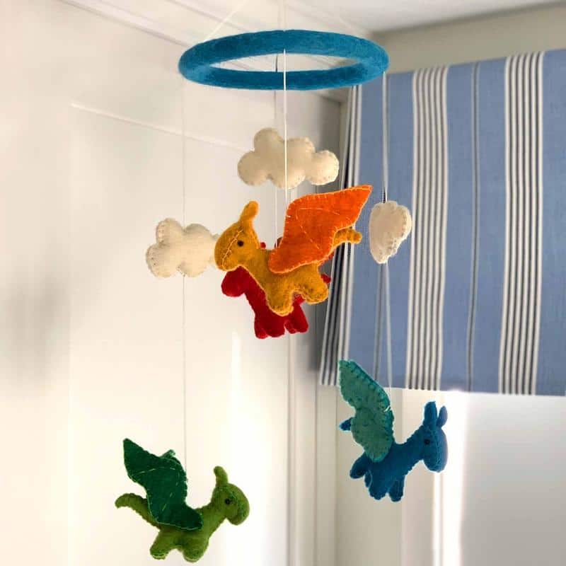Handmade Felt Dragon Mobile (Nepal)