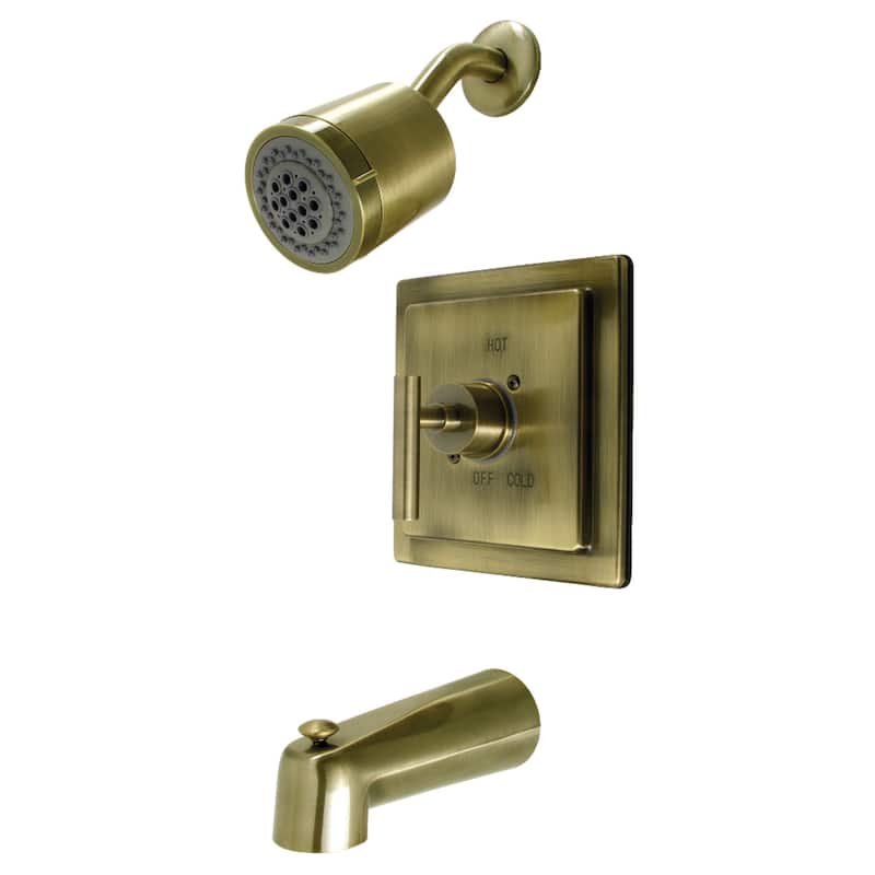 Kingston Brass Manhattan Single-Handle Tub and Shower Faucet - Antique Brass