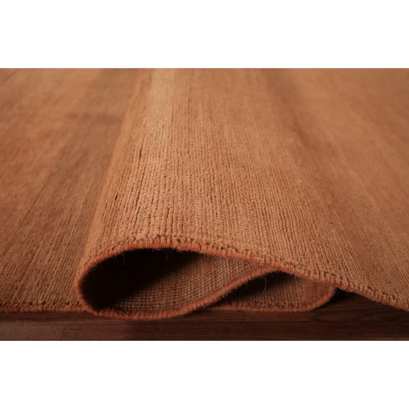 Modern Gabbeh Area Rug Hand-Knotted Contemporary Wool Carpet - 6'6" x 9'7"